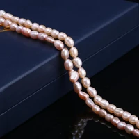 natural freshwater pink pearl irregular loose beads 7 8 mm for jewelry making diy bracelet earrings necklace accessory