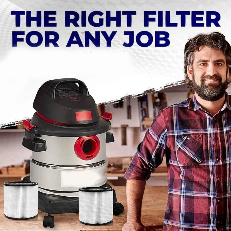 

Wet Dry Shop Vac Filter 90304 Replacement Filter - Perfect for Wet/Dry Shop Vac Vacuums,Long Lasting - High Absorption