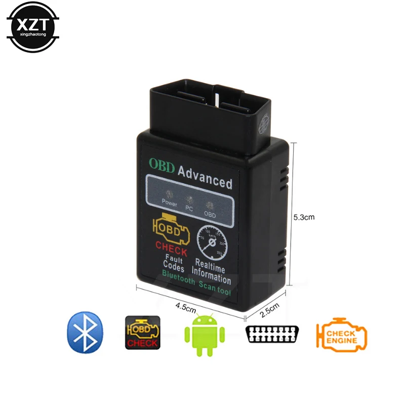 Elm327 Bluetooth ELM 327 V1.5 V 1 5 OBD2 OBDII адаптер Авто сканер для Android код читателя