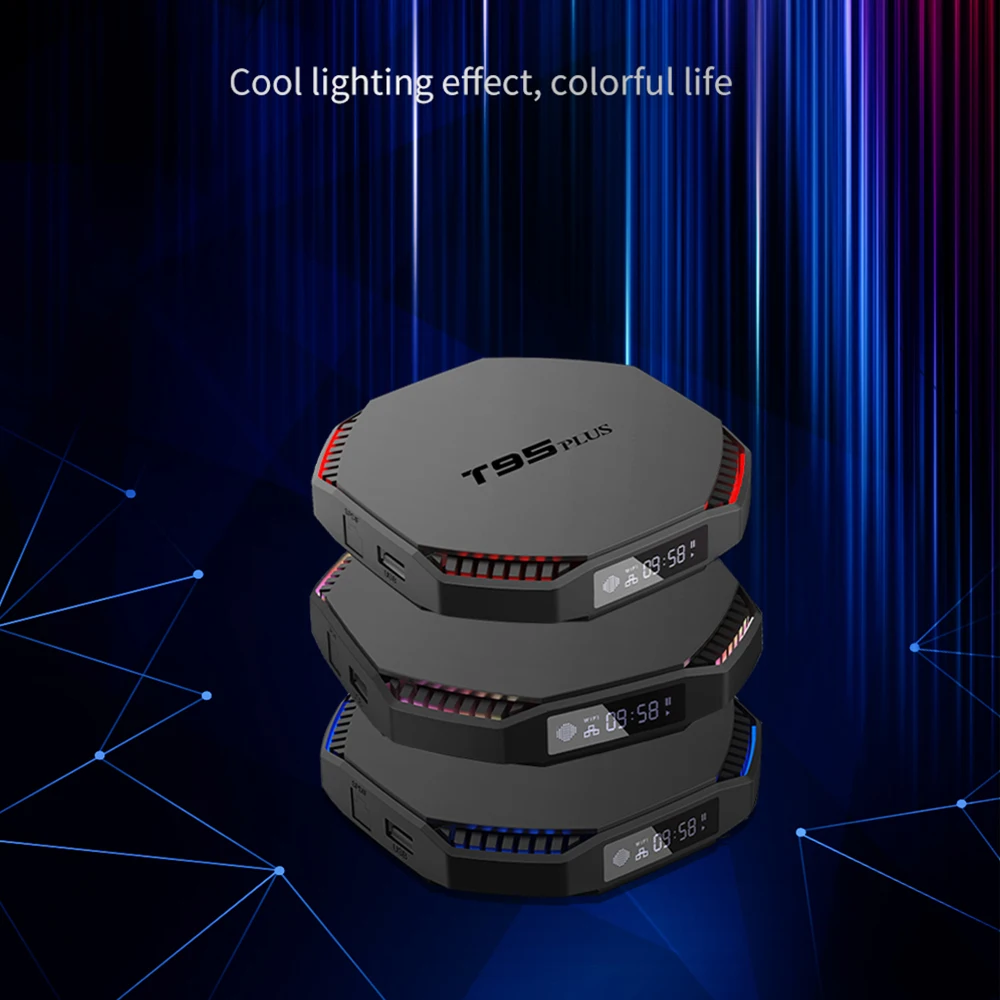 Новый Android 11.0 ТВ-бокс T95 PLUS RK3566 G52 2EE 4 ГБ/8 ГБ 32 ГБ/64 Гб 2 4G/5 8G WiFi 8KHD H.265 BT4.0 медиаплеер