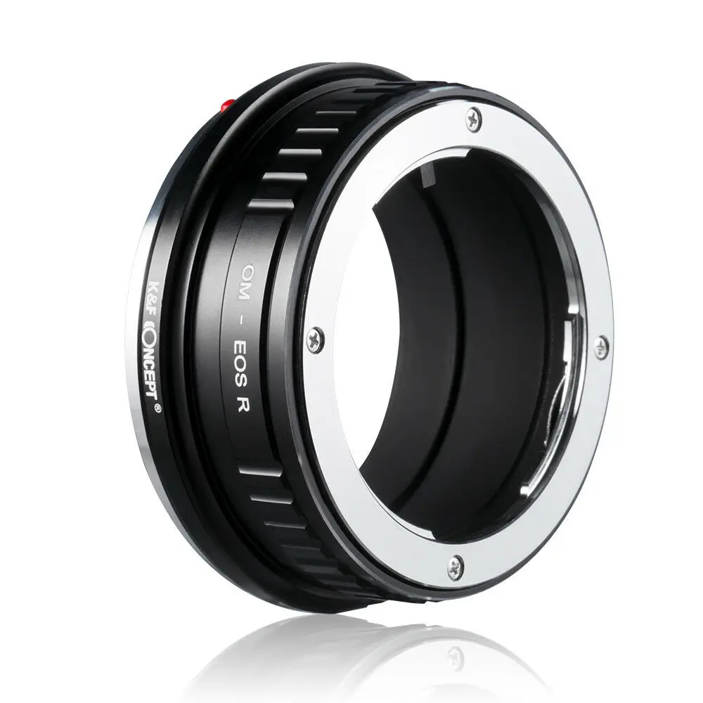 Новый адаптер K &amp F Concept для объектива Olympus OM mount камеры Canon EOS RF R5 R6 Бесплатная