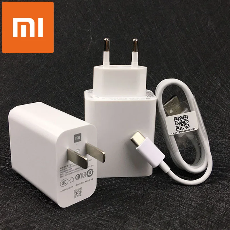 

Original 27W Xiaomi Fast Charger QC 4.0 Turbo Charge quick power adapter wall usb For mi 9 se 9t CC9 redmi note 7 8 pro K20 pro