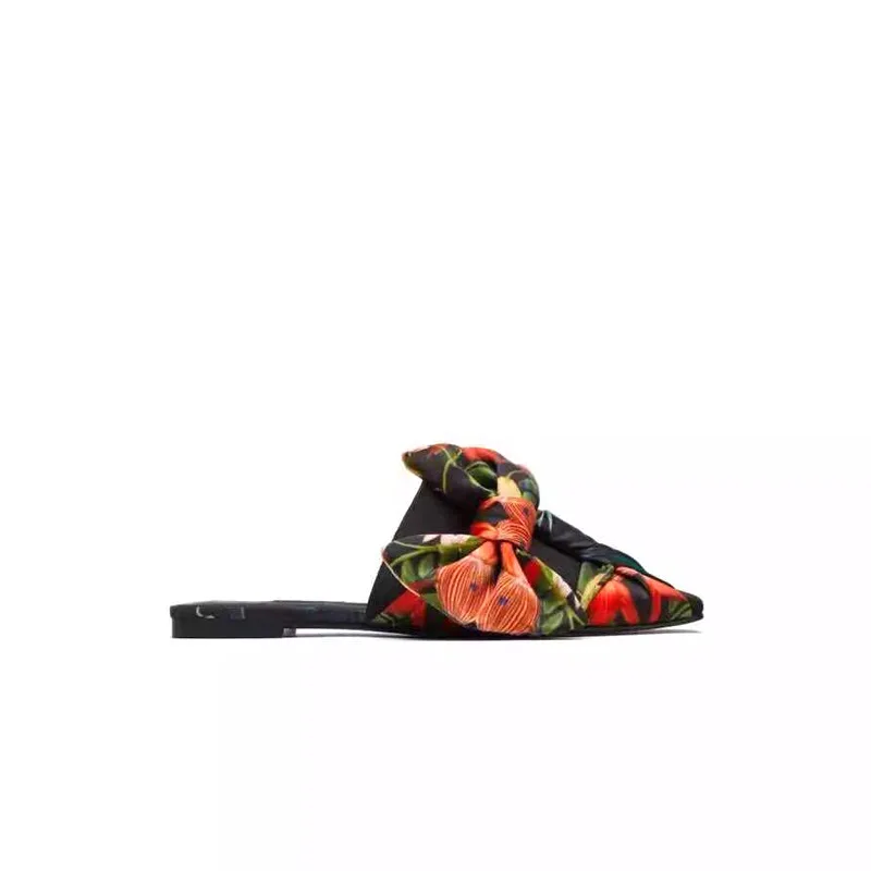 

women's shoes flower printing 2020 Summer Bow casual shoes