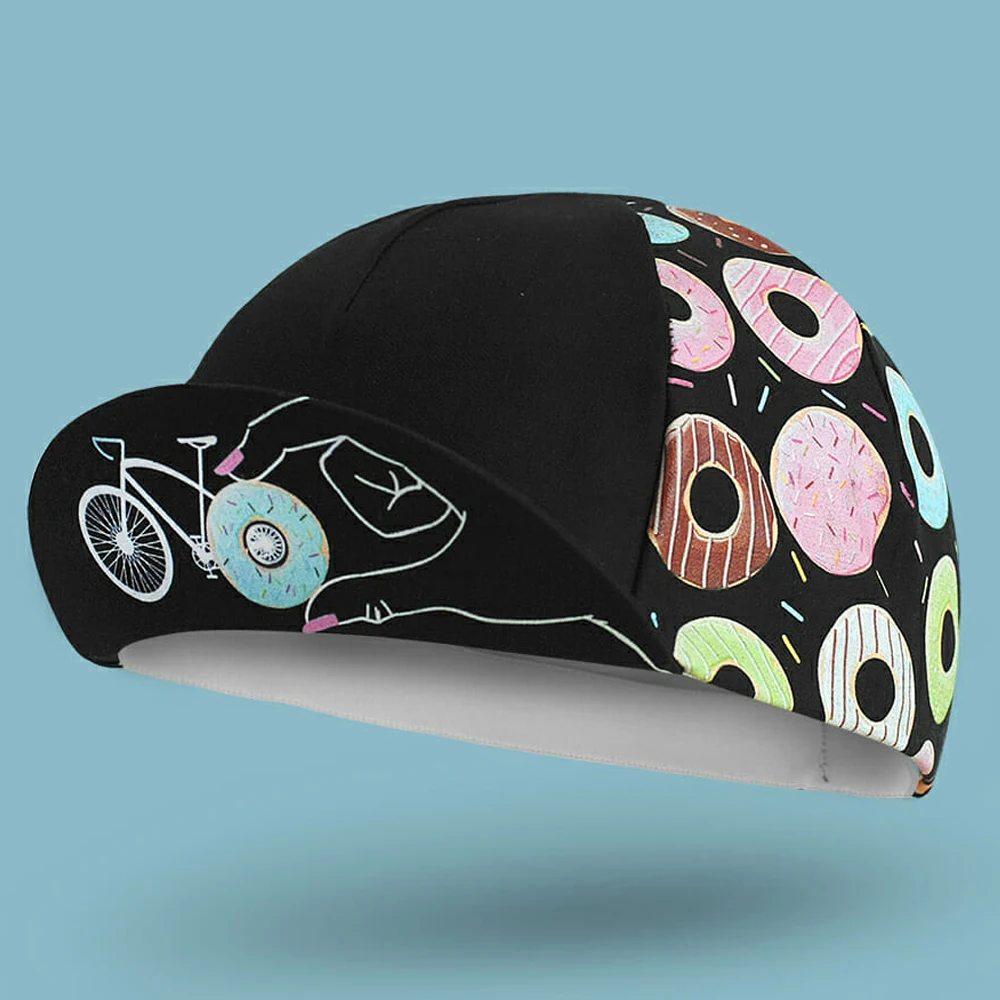 Donut Cookies Pattern Cycling Caps Gorra Ciclismo Bike Hat Unisex |