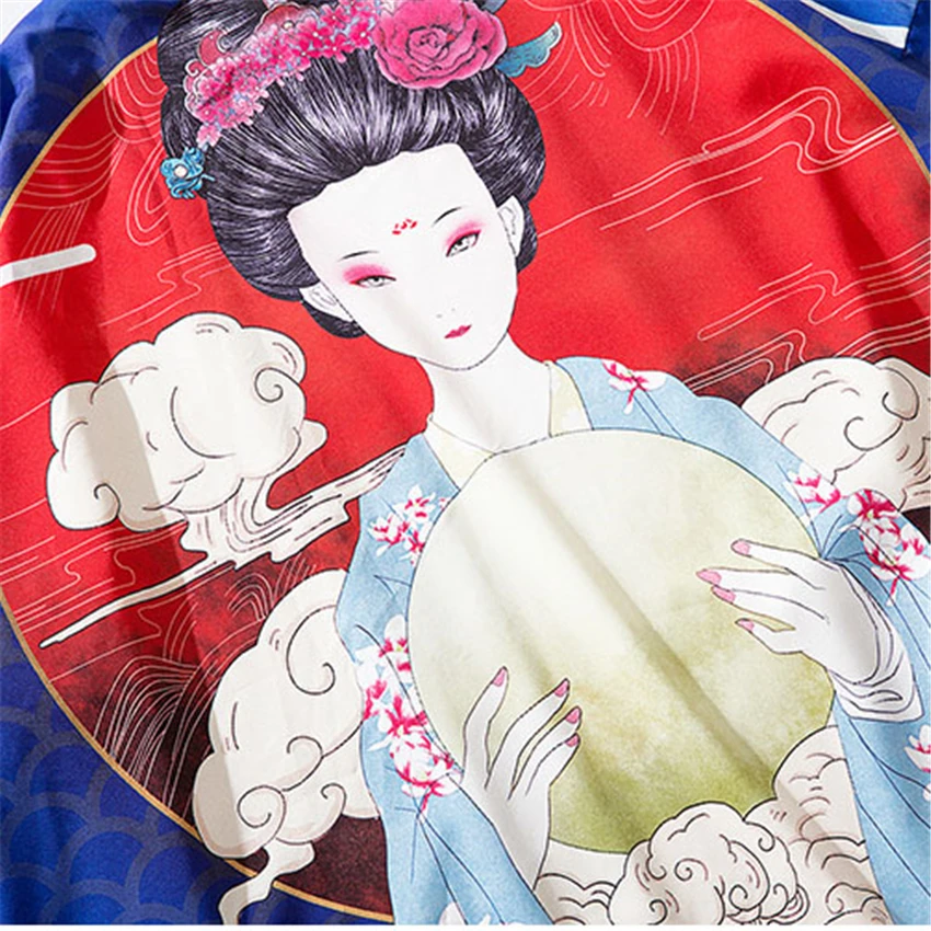 Хаори 2021 Новинка укиё-э кардиган в японском стиле кимоно самурая Мужская куртка