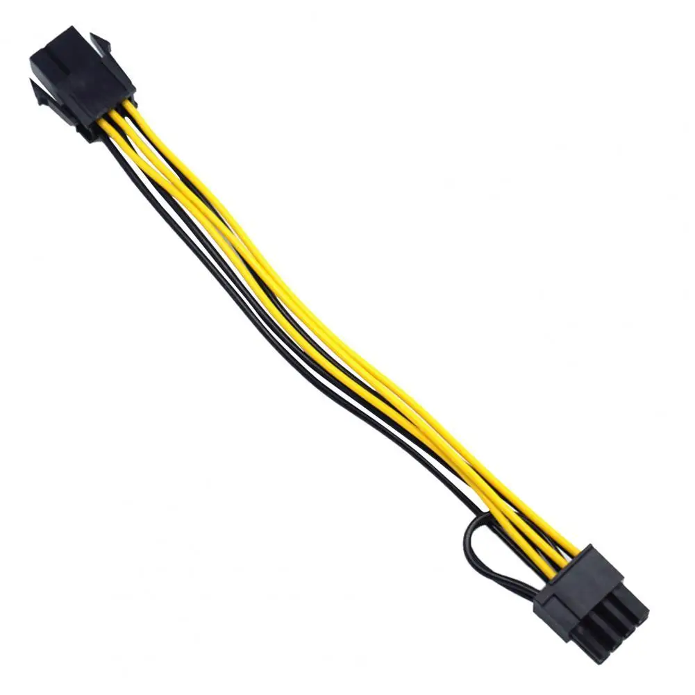 

6 Pin Feamle to 8 Pin Male PCI Express Power Converter Cable CPU Video Graph Card 6Pin to 8Pin PCIE Power Cable