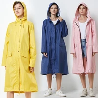 long raincoat women men raingear breathable portable water repellent rain poncho coat jacket rainwear