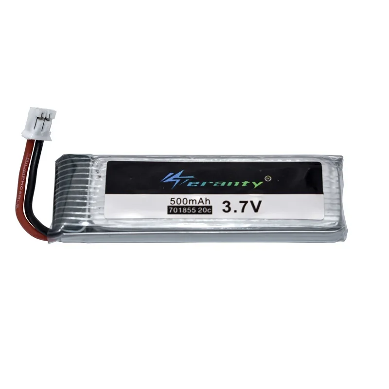 Original Teranty LiPo Battery 1S 3.7V 500mAh Rechargeable with PH2.0 Plug+Charger for Indoor Racing Drone Toy 701855 | Игрушки и хобби