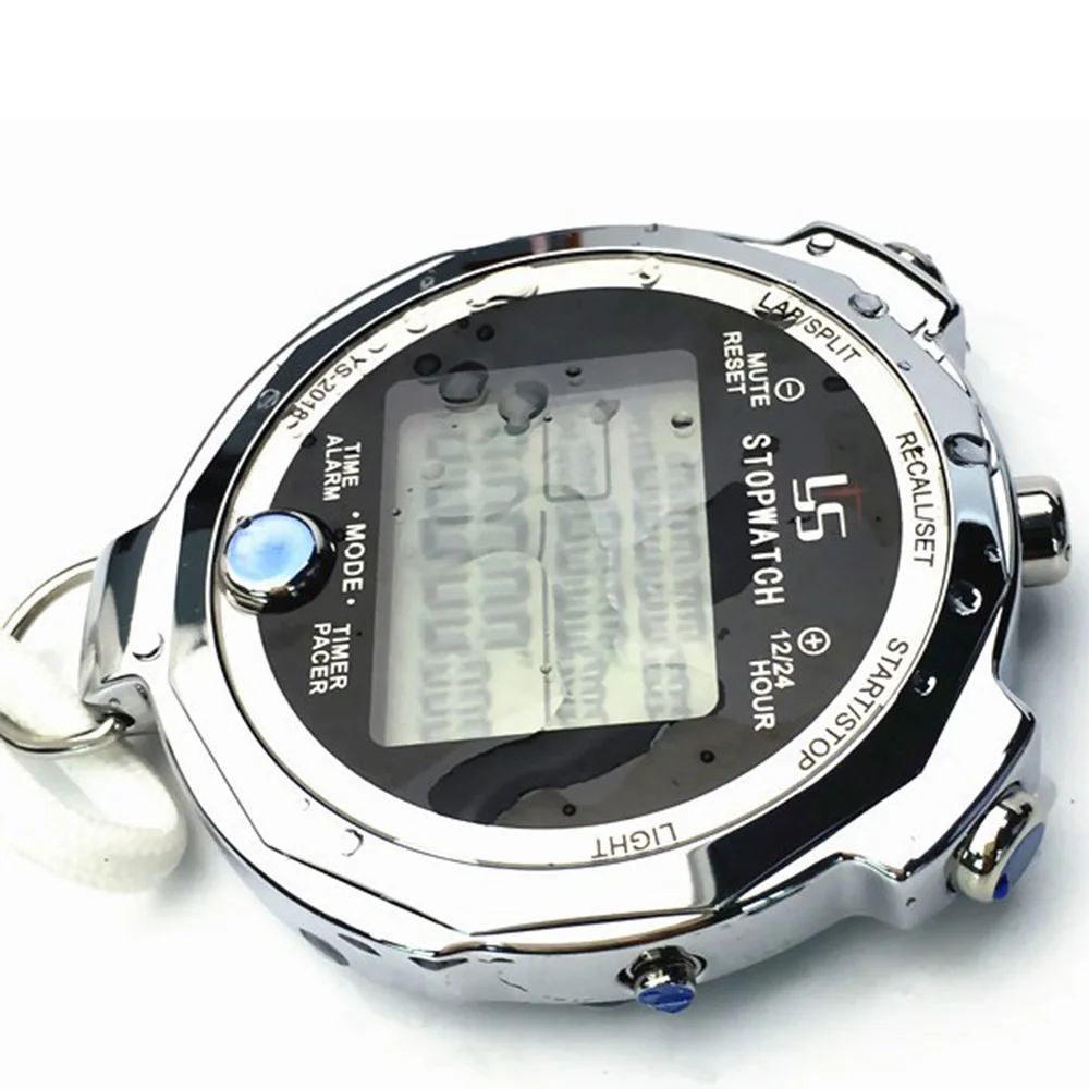 Waterproof Stopwatch Timer Luminous A Thousandth 0.001 Second 100 Channels Memory For Running Training Track Field | Инструменты