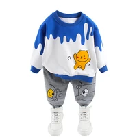 new spring autumn children leisure clothes baby boys girls t shirt pants 2pcssets kids infant outfit toddler cartoon tracksuit