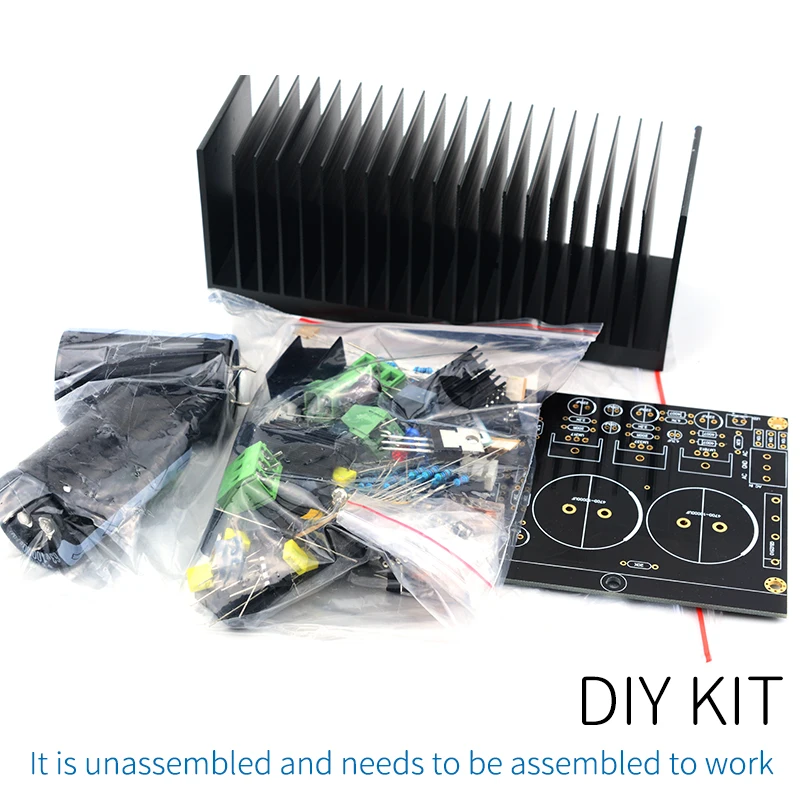 DIY KIT UNISIAN LM3886 DC servo Auido Усилитель мощности доска OP07 NE5534 независимый Операционные усилители с защитой динамика 68 Вт - Цвет: DIY KIT