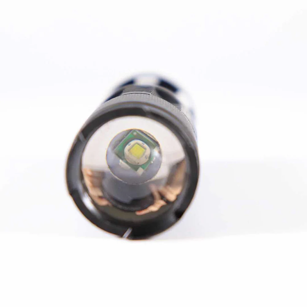

Mini Camping Flashlight Zoomable 1pcs 3 Models 9.3*2.5*2.5cm Aluminium Alloy Black Equipment Torch LED Waterproof