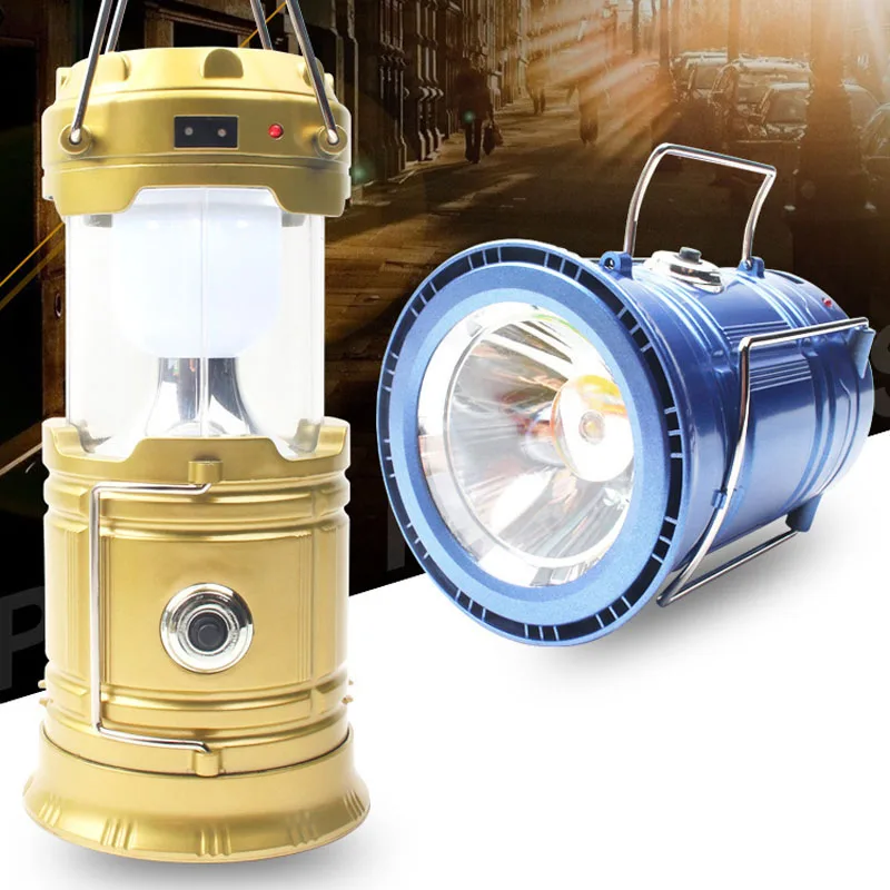 Portable Solar Torch  Solar Energy Camping  Lantern Light Outdoor Led Lantern New Hand-held Camping Lamp Telescopic Switch