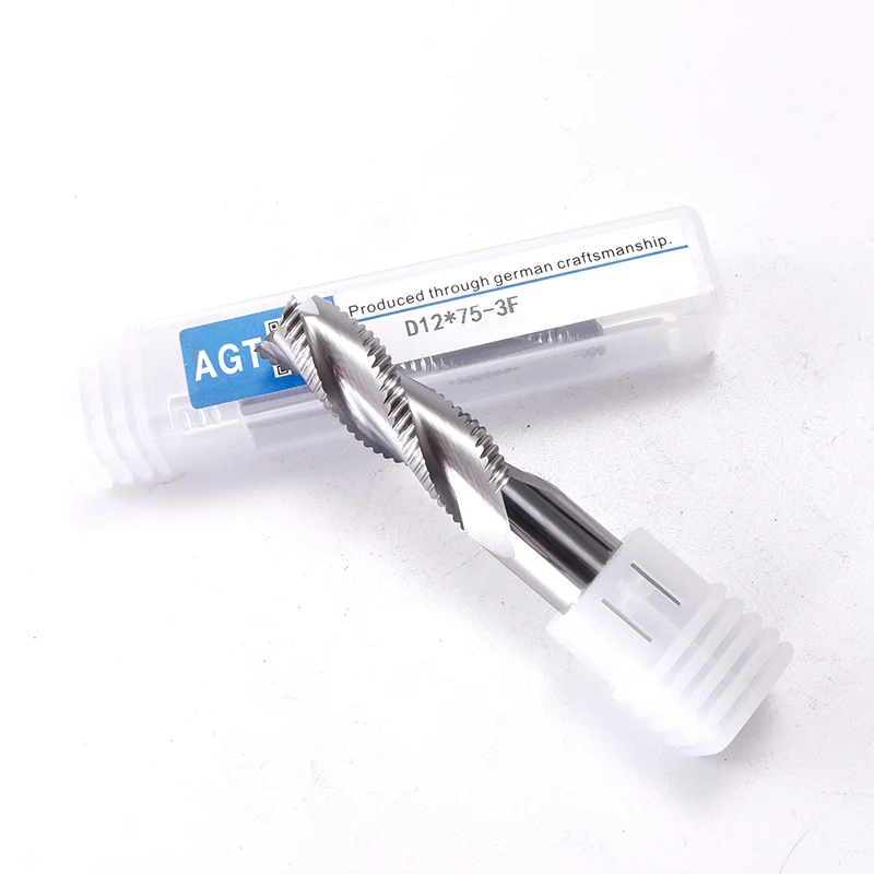 

Augusttools Aluminum Cnc Endmill Carbide Cutting HRC55 3 Flutes Milling Cutter Roughing End Mill For Aluminum Copper Processing