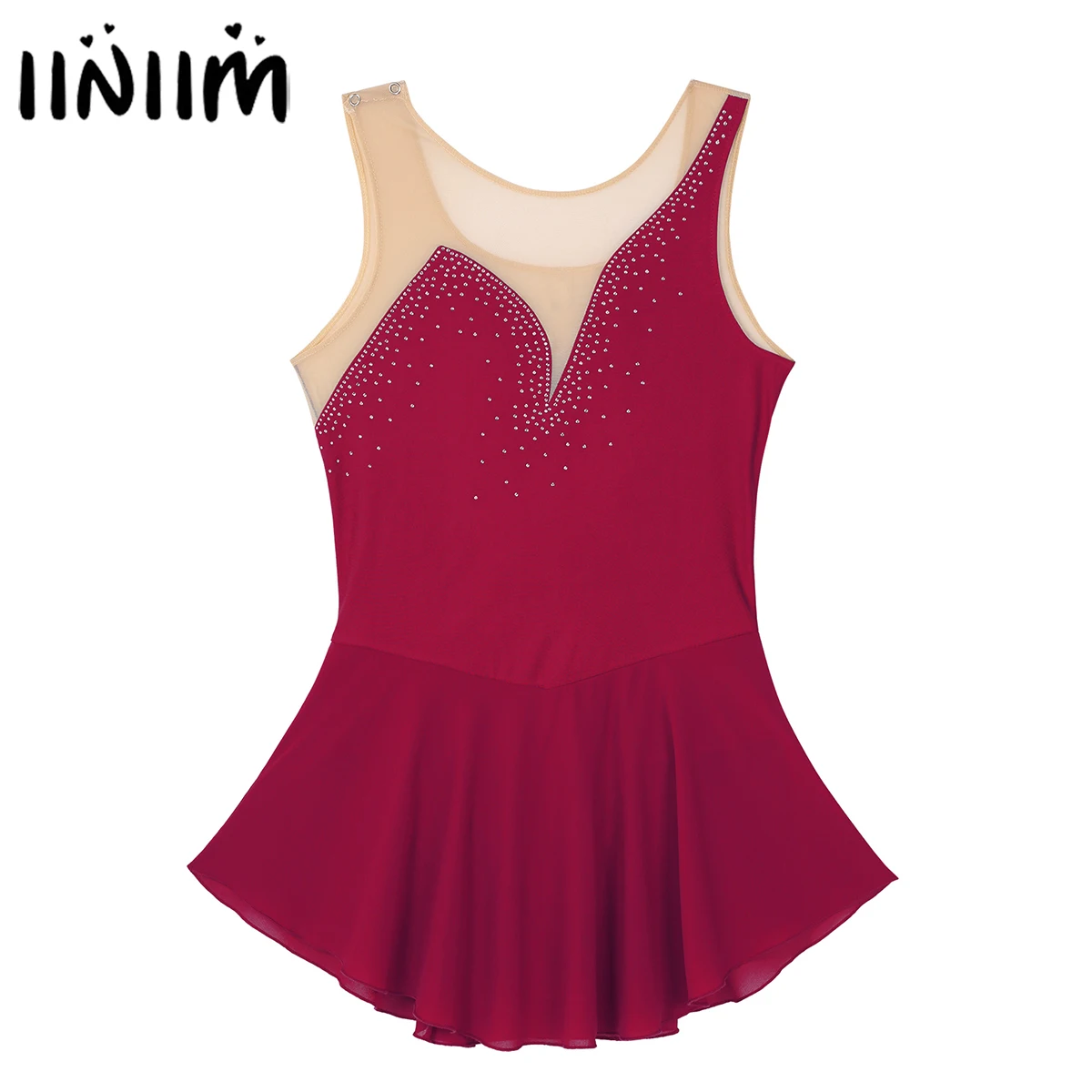 Женские взрослые танцевальные костюмы для катания на коньках сетчатый