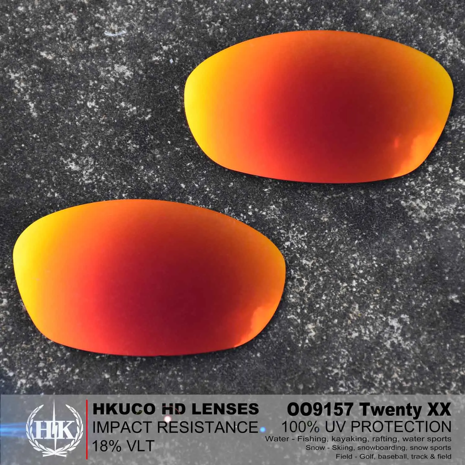 Поляризованные Сменные линзы HKUCO для солнцезащитных очков OO9157 Twenty XX 2012