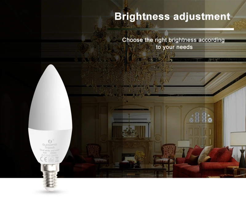 G LED OPTO Zigbee умный дом RGB + CCT16 миллионов цветов светодиодный ная Свеча светильник Вт