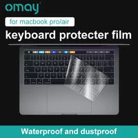 omay keyboard protector for macbook air pro 13 14 16 2021 thin silicone transparent clear tpu film us eu a2237 a2238 a2442 a2485