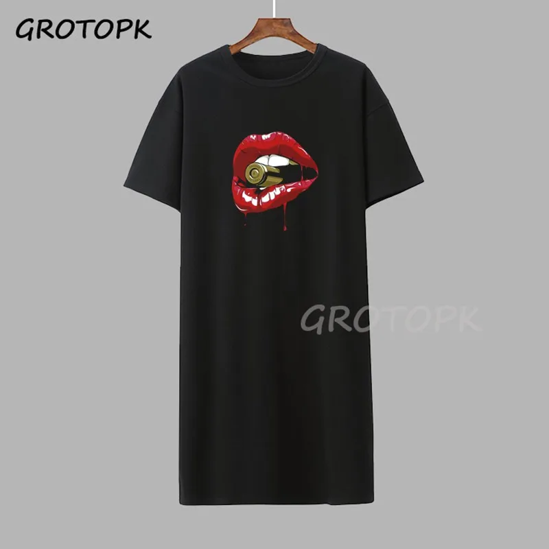 Пикантные женские туфли с рисунком в виде губ для женщин футболки рисунками из
