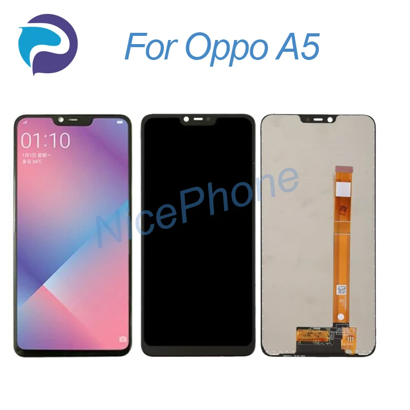 Oppo A5 ЖК экран 1520*720 сенсорный дигитайзер дисплей в сборе Замена CPH1809/1851 PBAM00 PBAT00 PBBM30