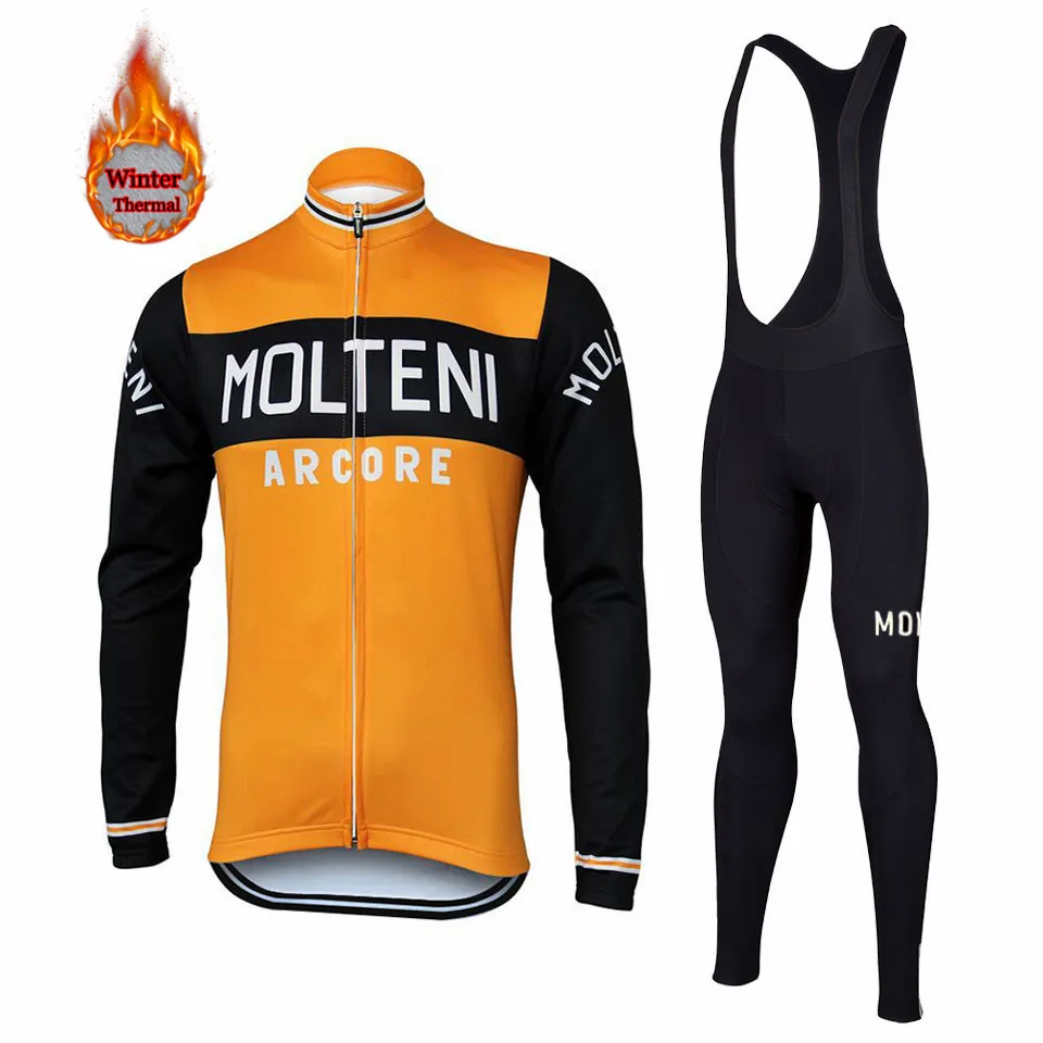molteni Зимняя Теплая Флисовая одежда для велоспорта, комплект из Джерси, теплая одежда для велоспорта, одежда для верховой езды, Ropa Ciclismo - Цвет: 3