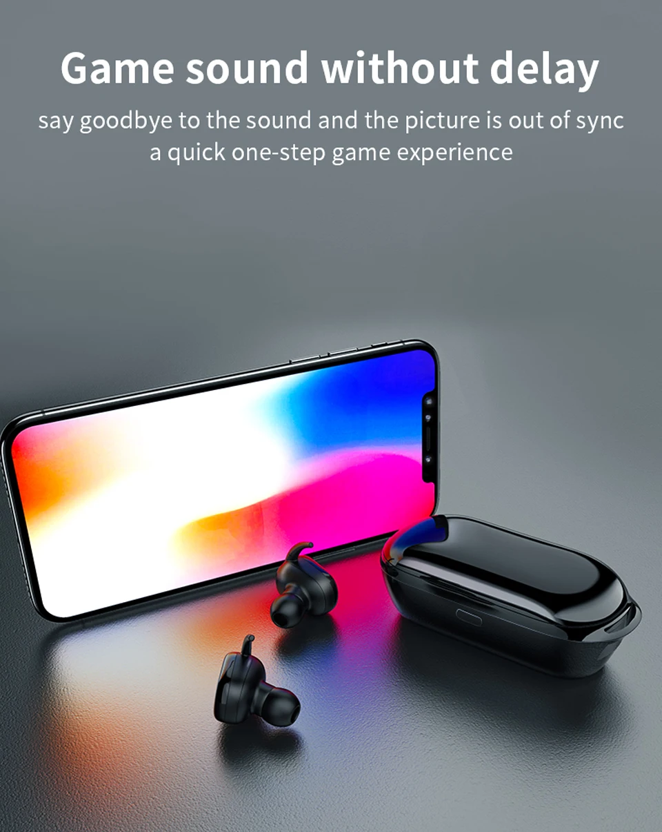 T2C TWS Беспроводные Мини Bluetooth наушники для Xiaomi huawei мобильный стерео наушники спортивные наушники с микрофоном портативная зарядная коробка