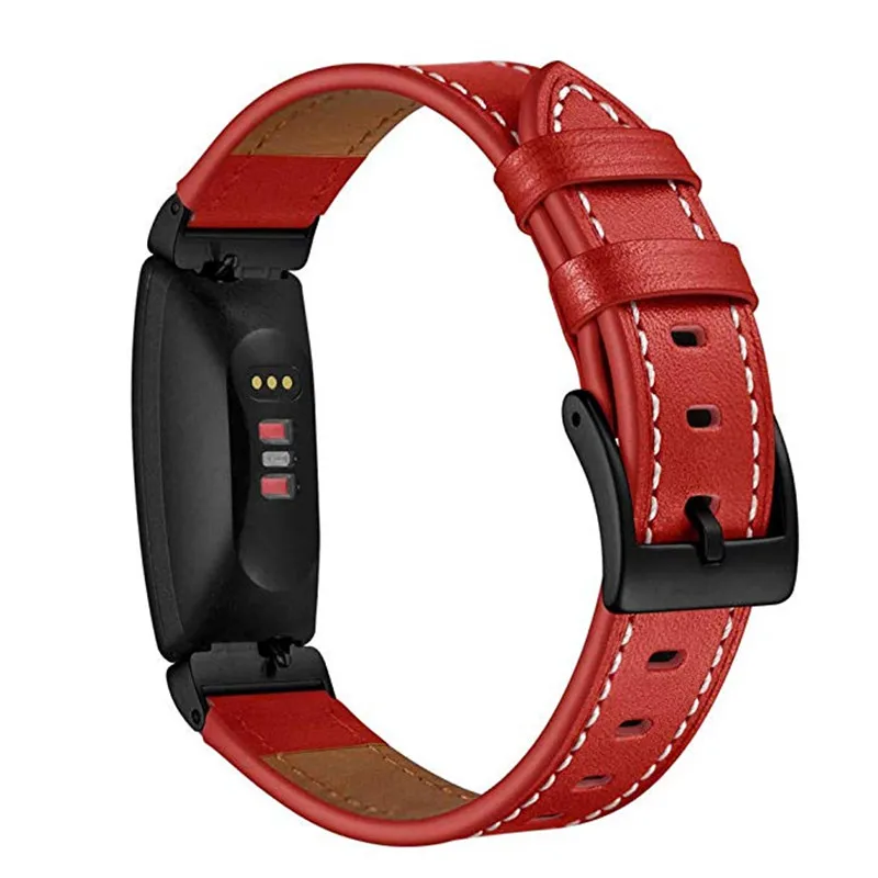 10 цветов браслет из натуральной кожи ремешок для Fitbit Inspire/Inspire Hr браслеты для Fitbit Inspire фитнес-трекер - Цвет: 4
