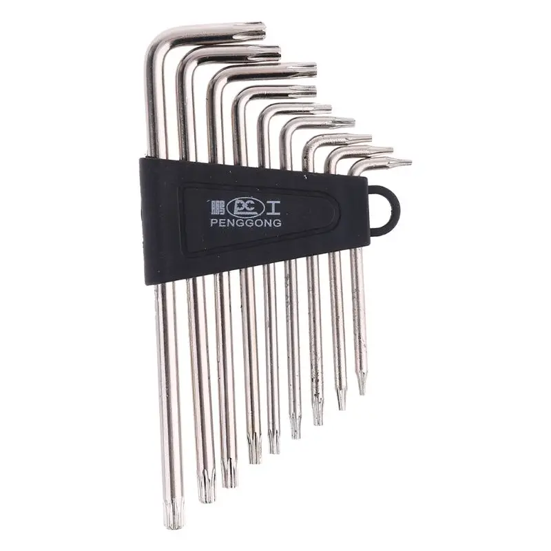

900A 9 Pcs Hex Key Wrench Sets Torx L Shape Repair Tool Screwdriver Tool Set Useful