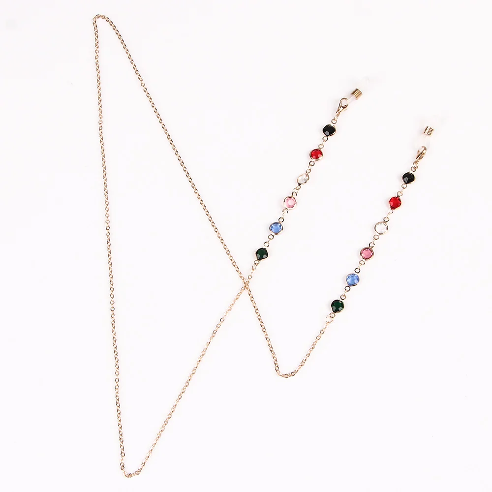 1 шт. модные очки веревка ремень горный хрусталь бисер шейный шнур