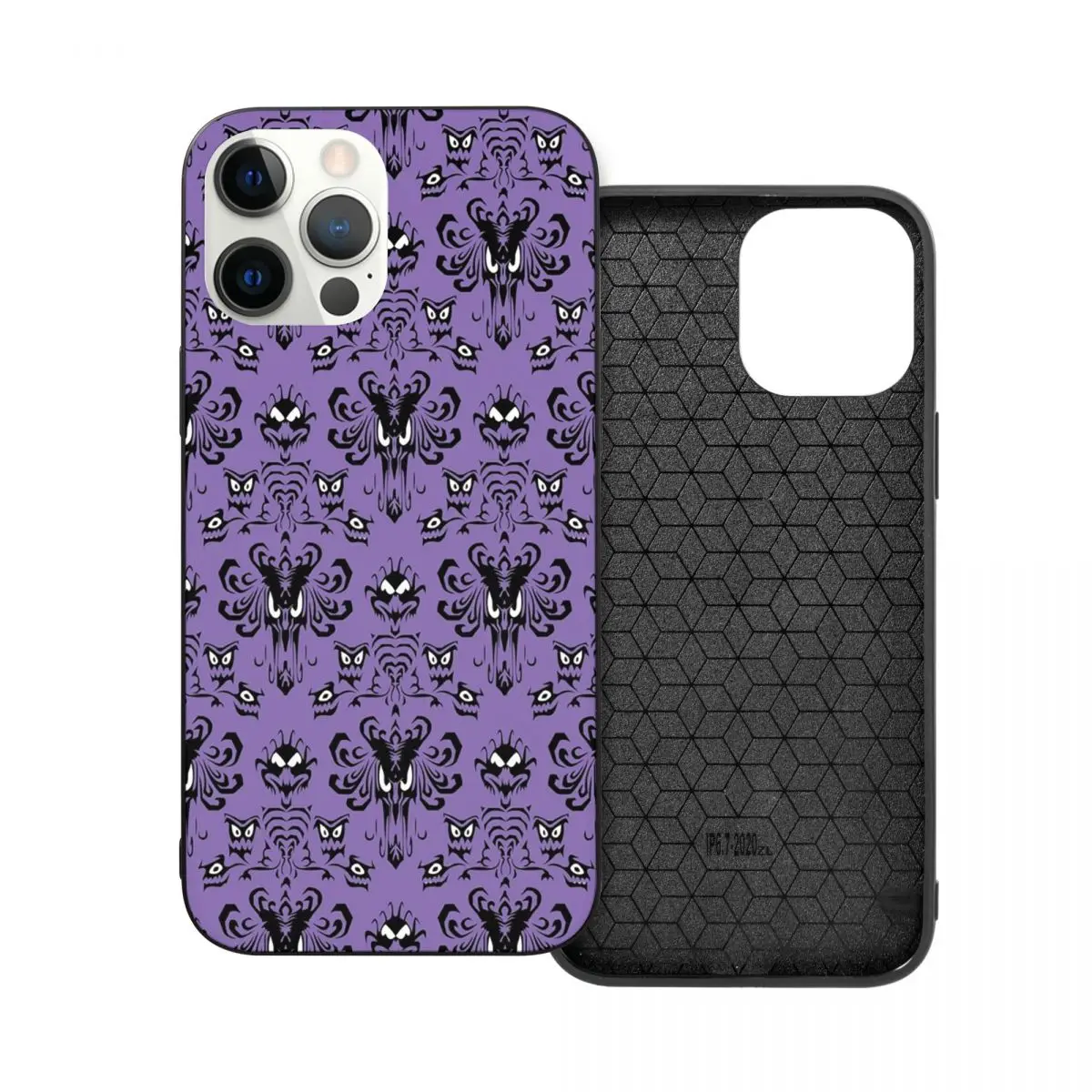 

999 Happy Haunts PC Glass TPU Phone Case for iPhone 13 12 11 Xs Xr X Pro Max Mini 7 8 Se2 Plus 6 6S