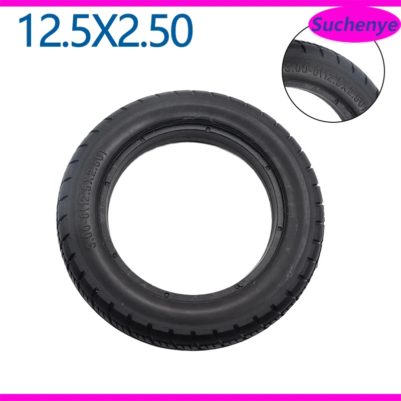 

12.5 inch 3.00-8/300-8 Solid Tyre 12.5x2.50 Non-pneumatic Tire For Gas and Electric Scooters Warehouse Vehicles Mini Motorcycle