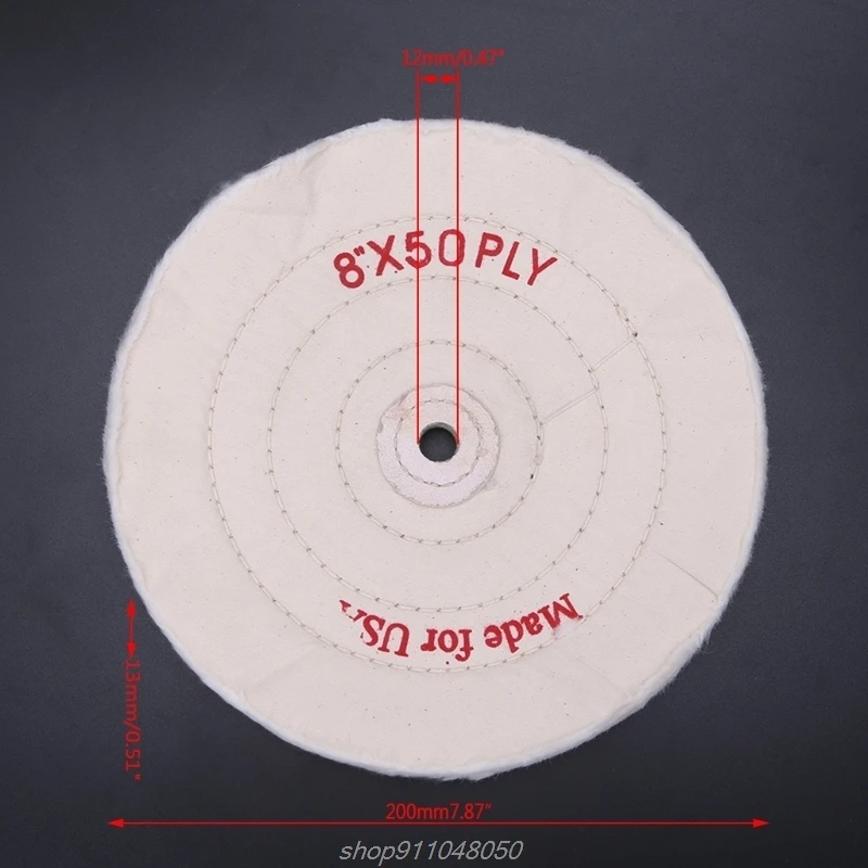 

3/4/5/6/7/8\"Cloth Buffing Wheel Grinder For Wood Metal Jewelry Polishing Tools N10 20 Dropshipping