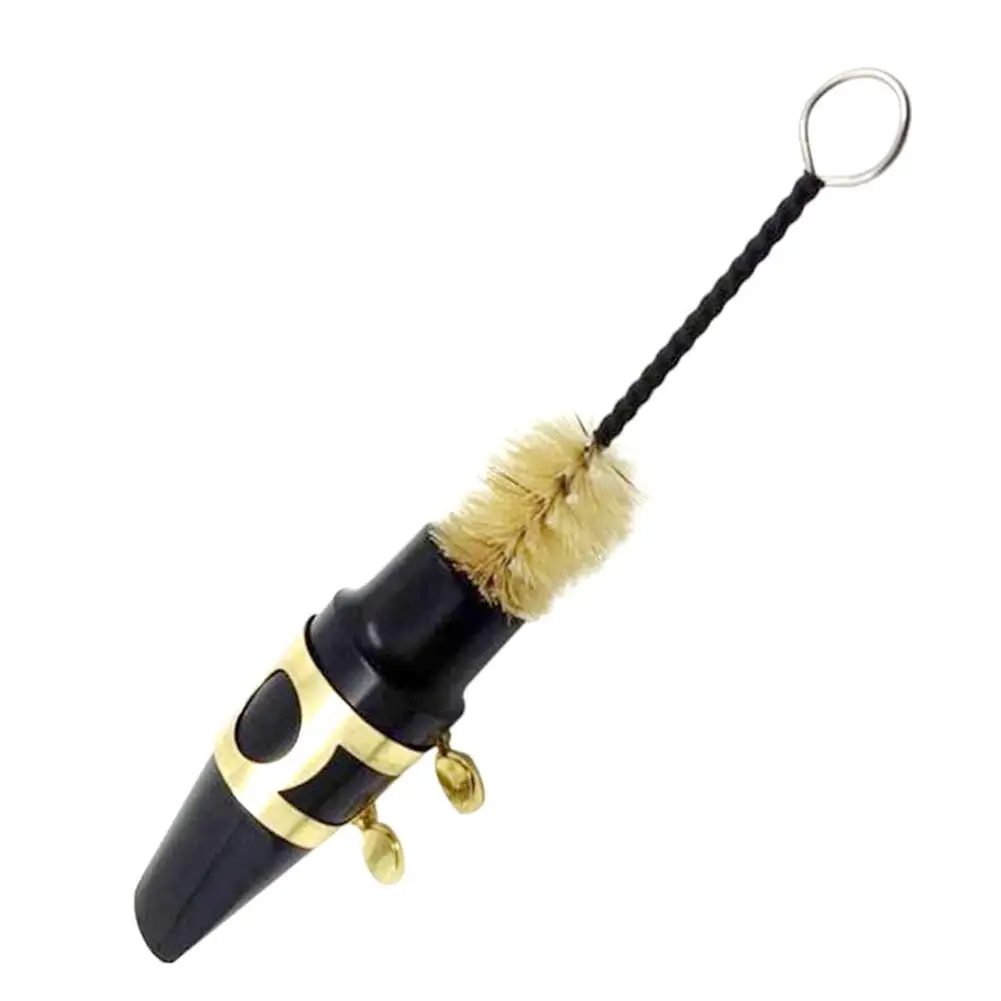 

Saxophone Cleaning Care Mouthpiece Brush Tool Accessory Bristle Brush Whistle Supply Music Instruments Maintenance Soft Tail Fur