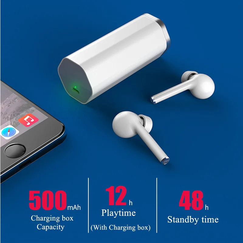 TWS-стереонаушники TW50 с поддержкой Bluetooth 5 0 и микрофоном | Электроника