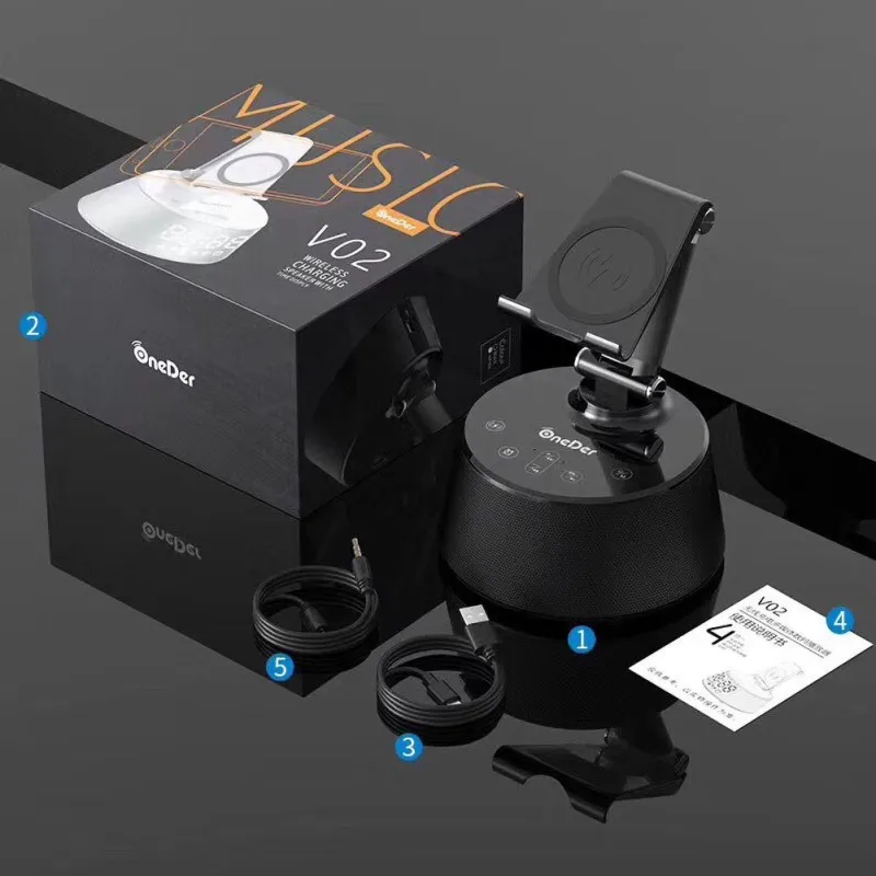 Bluetooth динамик беспроводной зарядное устройство Pad держатель телефона B карта