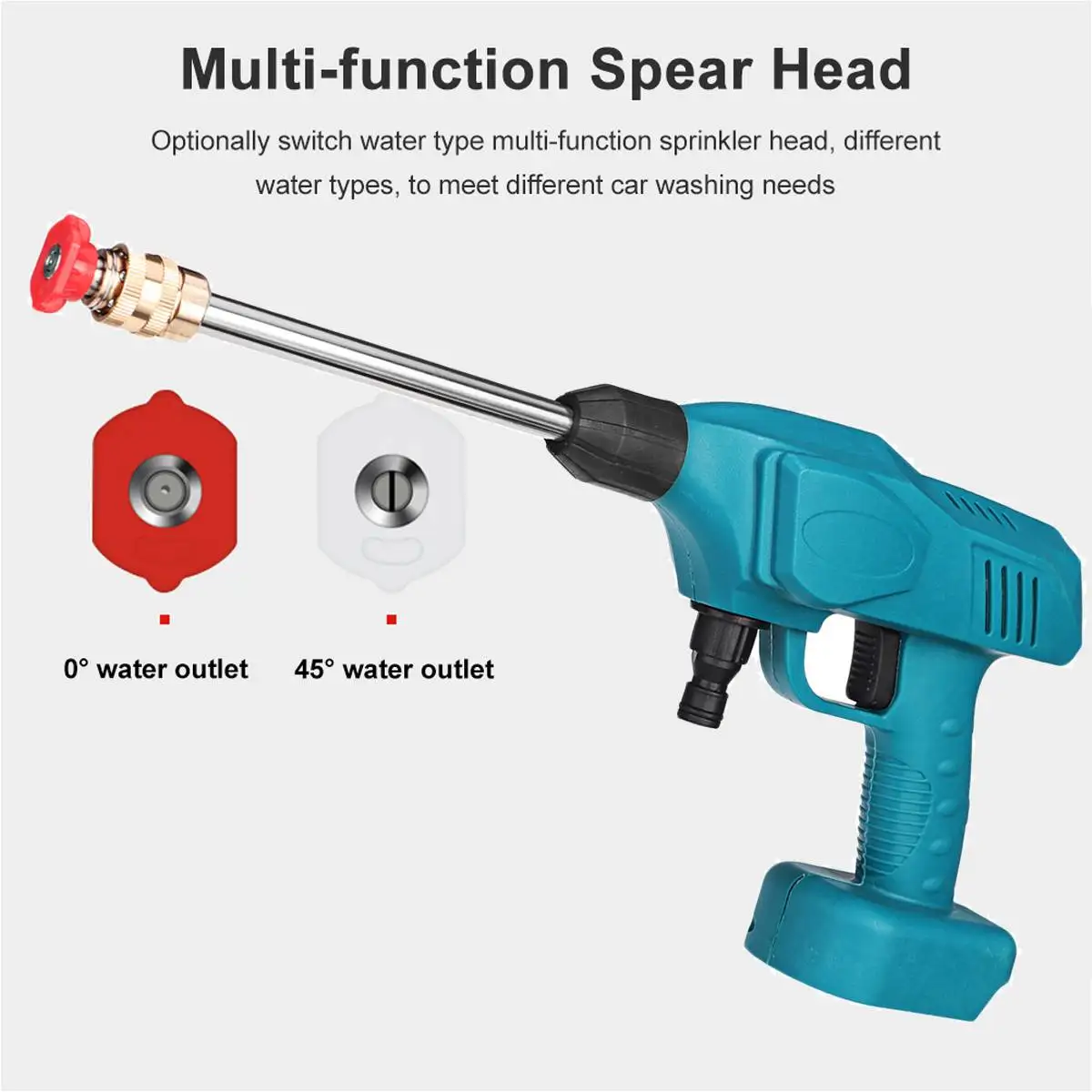 Дешево Беспроводная мойка высокого давления, 1500 Вт, 12000 об./мин., 50 бар
