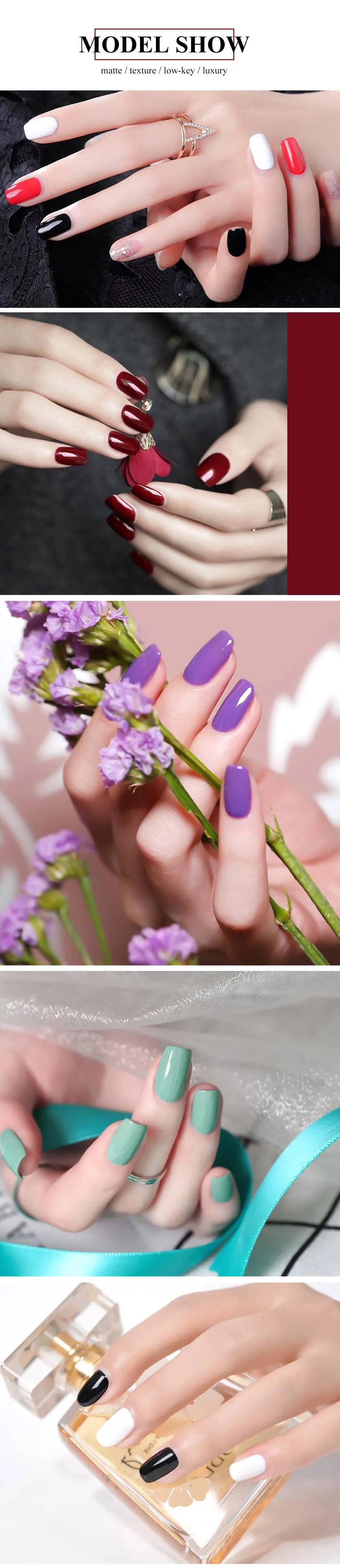 MIZHSE набор гель-лака UV Vernis Полупостоянный Гель-лак лаковое гелевое покрытие для ногтей Отмачивание Чистый Цвет Гель-лак Подарочная коробка салонные наконечники