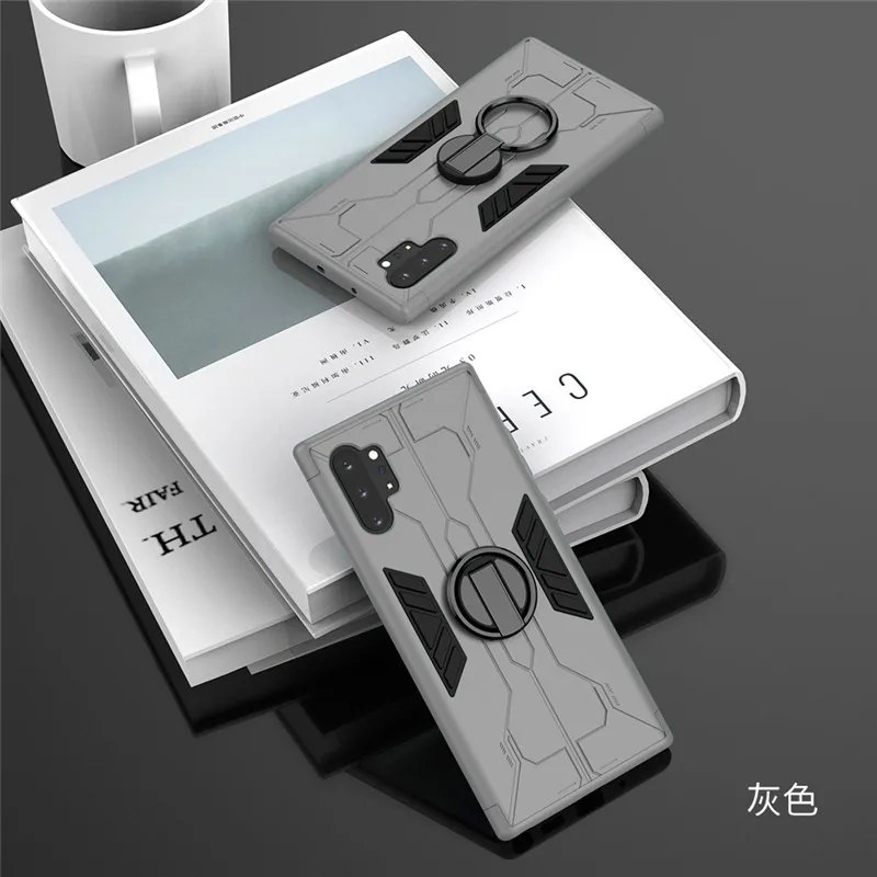 Бронированные металлические чехлы-кольца для samsung Note 10 Plus автомобильный