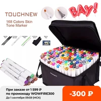 art drawing marker pen touchnew 40 60 80 168 colors alcohol graphic art sketch twin marker pens gift sketchbook for painting