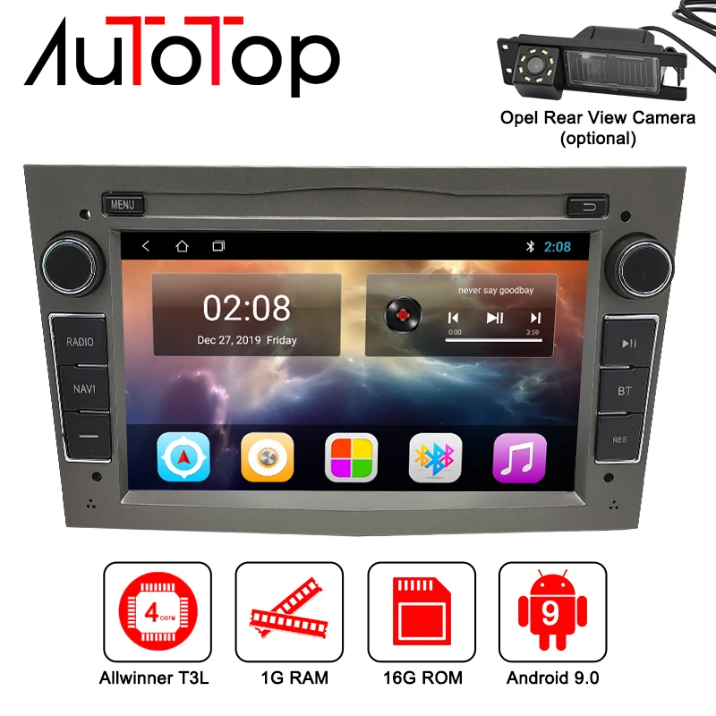 Автомагнитола AUTOTOP 2 Din Android 9 0 GPS навигация для Opel Vauxhall Astra H G J Vectra Antara Zafira Corsa Vivaro Meriva
