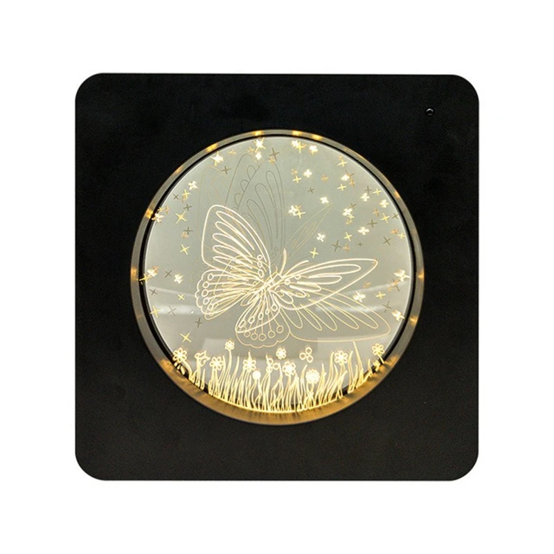 Рождественский динамический 3D ночник с пультом дистанционного управления