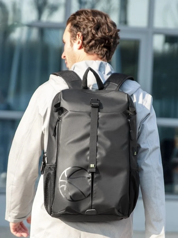 New Style Basketball Sports Backpack Men's College Outdoor Sports Fitness Oxford Cloth Backpack