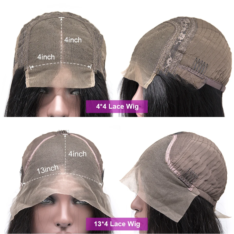 

Deep Wave Frontal Wig Glueless 4x4 Closure Wig Human Hair Wigs 13x4 Peruvian Hair Wigs Glueless Deep Wave Wig Closure Wig 30inch
