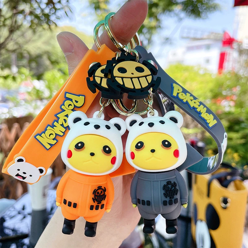 

Lovely Cross-Dressed Bear Pokemon Toys for Children Anime Model Figures Toys Cartoon Pokemon Pendant Keychian Fashion Ornaments