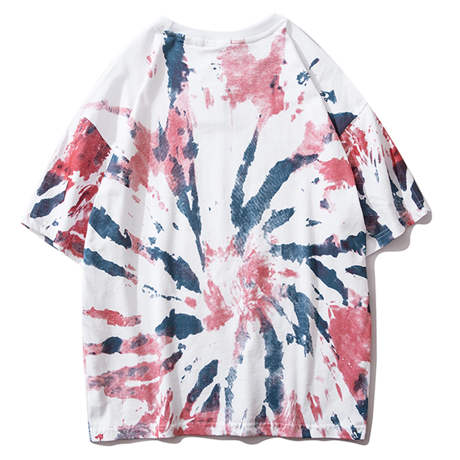 Мужская футболка в стиле хип хоп с цветными блоками повседневная хлопковая