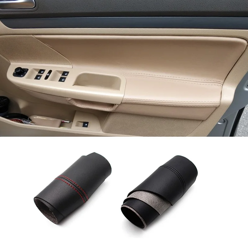 RHD для VW Jetta 2005 2006 2007 2008 2009 2010/Golf 5 из микрофибры, кожа, внутренняя ручка двери автомобиля, подлокотник, панель, накладка