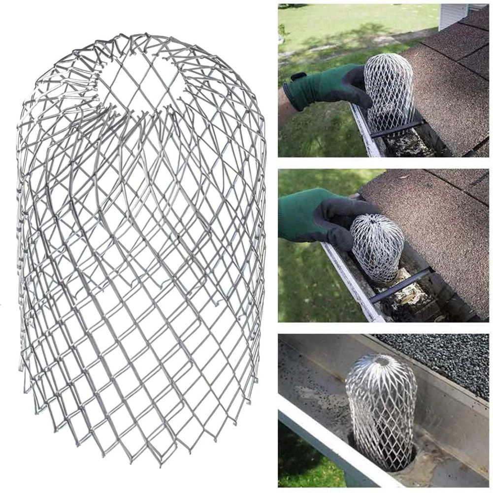 

Gutter Guard Drain Floor Stainless Steel Filter Strainer Stops Leaves Gutter Guard Downspouts Filter Strainer Preventing Leaf