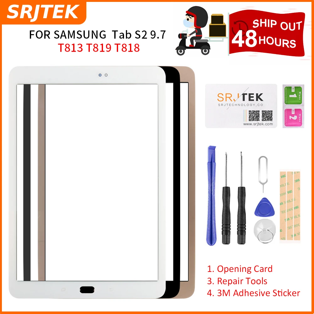 

Новый 9,7 "для Samsung Galaxy Tab S2 2016 T813 T819 T818 запасное Переднее стекло сенсорного экрана с наружной панели объектива