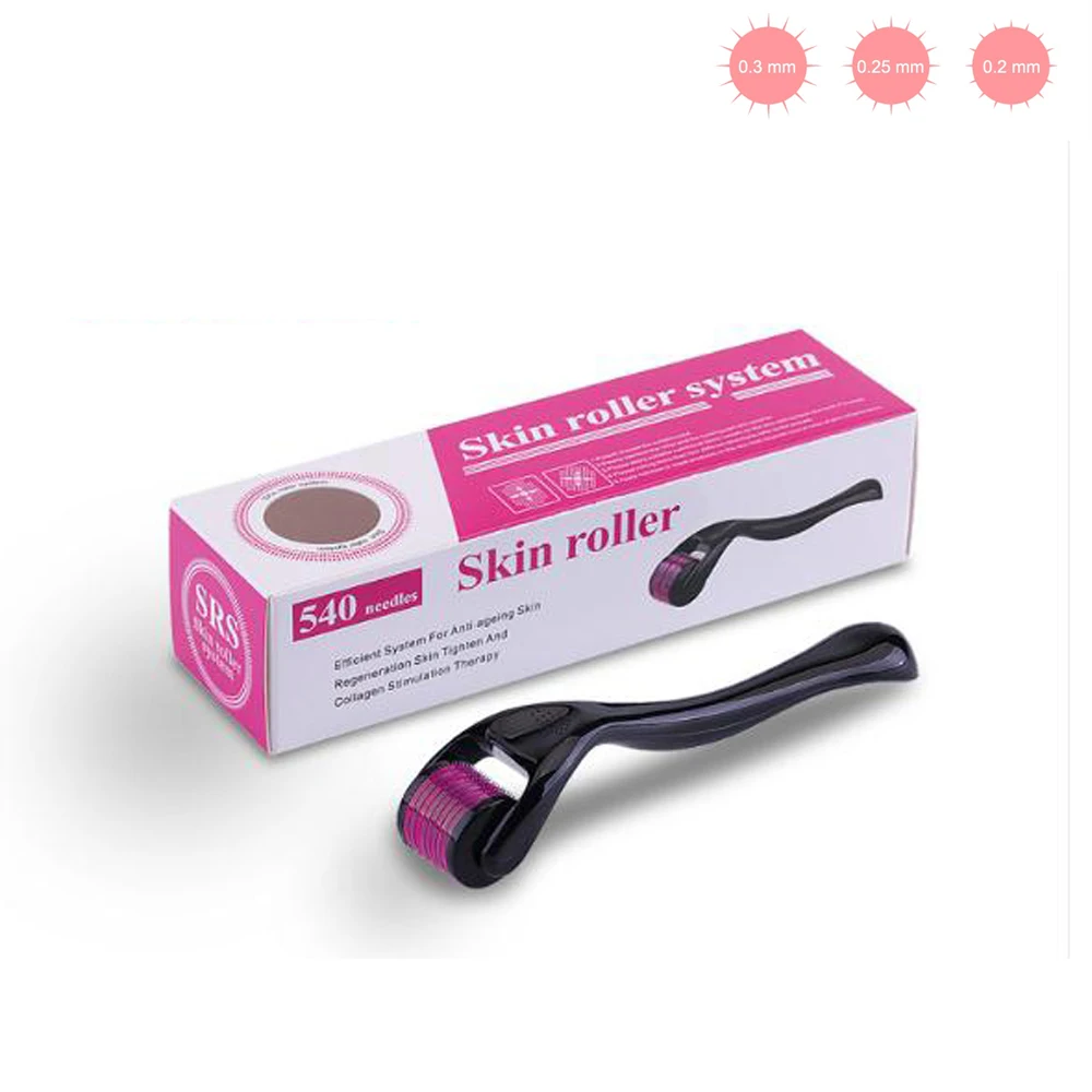 

Косметический инструмент Derma Roller, ролик с микроиглами для лица, микро DRS 540 игл, косметический инструмент, титановый дермароллер для лечения