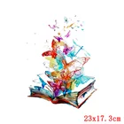 Pulaqi девушка мультфильм Единорог Сделай Сам утюжок для футболки бабочка теплопередача фотоаппликация платье